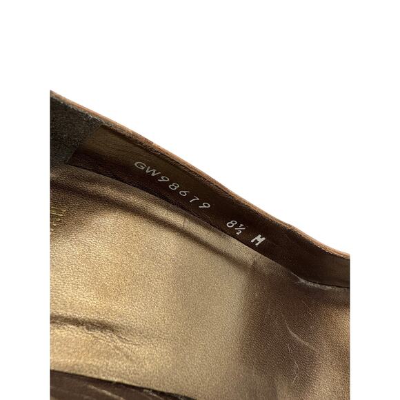 Stuart Weitzman Platform Peep-toe High Heels in Beige Leather Size 8.5 - Picture 6 of 7